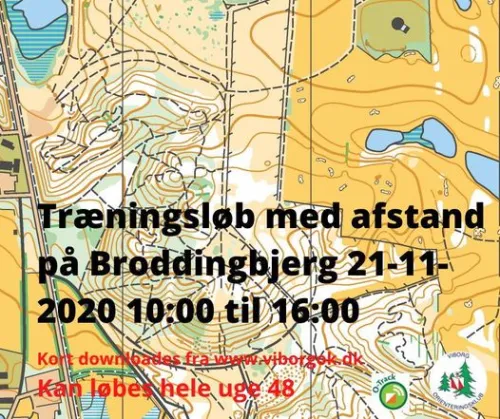 Træn selv orienteringsløb Broddingbjerg Uge 48